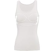 Tank Top with Built in Bra Cup for Women Casual Wide Strap Sleevless Layer Camisole Yoga Top Pack S-3XL