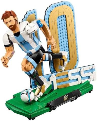 Editions Lionel Messi - Fußballlegende Spielzeug - 3D Figuren Modellbau - DIY Kinderzimmer Deko - Geschenk für Jungen, Mädchen ab 12 Jahren und Erwachsene Sportfans - 43015