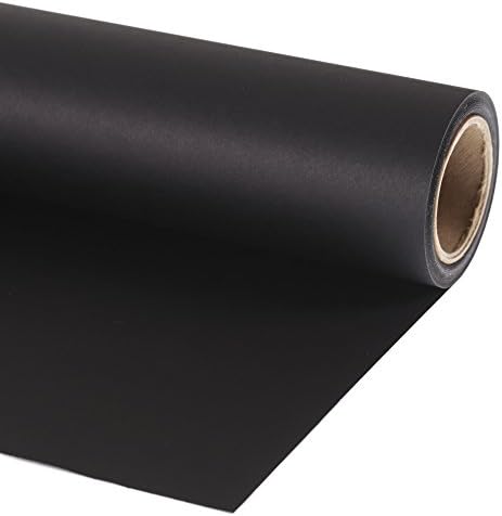 Lastolite by Manfrotto LL LP9120 Paper Backgrounds - 1.37 x 11 m, Black