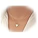 Zealmer Gold Tone Triangle Pendant Double Layer Necklace With Adjustable Chain For Women