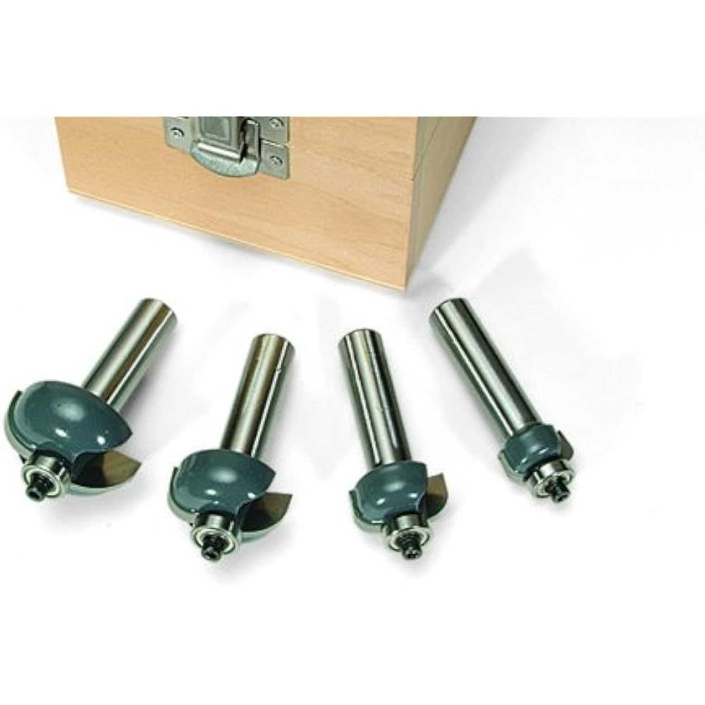 8382 Cove Edge Treatment & Grooving Bits Router 4Piece Boxed Set eBay