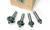 MLCS 8382 Cove Router Bit 4-Piece Boxed Set