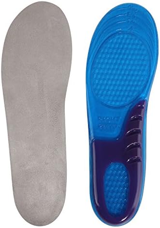 Gel shoe Insoles Full Length Comfort Insert Insoles for Sporting Walking Hiking Plantar Fasciitis Heel Spur Foot Pain Relief Gel Insole (US Men's(8-13))