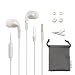 Dairle Small Earbud Earphone with Microphone Stereo Headphones for iPhone 5 6 6s Plus and Galaxy Android Phones Pads Tablets(White)