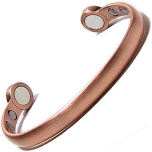 North South, High Power Copper Matt with our Custom-Made High Strength Large Magnets For Maximum Therapy. Size Medium (165mm 6¼ - 7¾) with FREE Velvet Gift Pouch