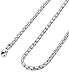 Gelmushta 3mm Stainless Steel Mens Womens Necklace Chain Link Rolo 16-36 Inch