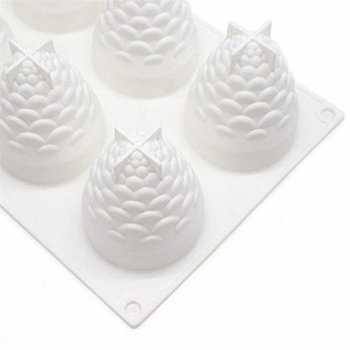 3D Pinecone Cake Mold - MoldFun Christmas Pine Cone Silicone Tray Mold for Mousse Cake, Muffin, Chocolate, Ice Cube, Pudding, Candle, Soap, Lotion Bar, Clay, Wax, Crayon