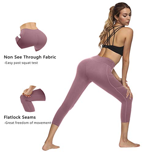 image for Fengbay Capris Leggings, Capris Yoga Pants Tummy Control Workout Runni