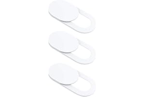 IBARBE [3 Pack] Webcam Cover Slide 0.027in Ultra T Web Camera Cover fits Laptop, Desktop, PC, Macboook Pro, iMac, Mac Mini, Computer, Smartphone,Protect Your Privacy and Security,Strong Adhensive-White