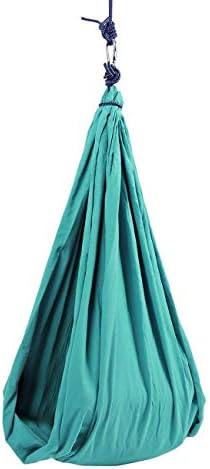ROYEM Therapy Swing Cuddle Hammock Sensory Swing Indoor Snuggle for Children Kids with Autism PDD Aspergers ADD/ADHD Down Syndrome Yoga Hammock for Teens Adults (Green)