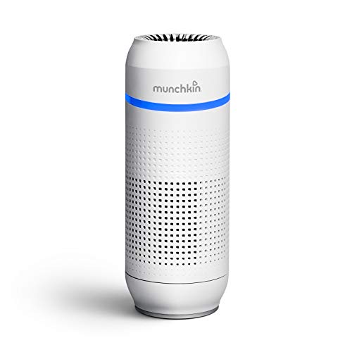 Munchkin, Portable Air Purifier 4Stage True HEPA Filtration System Eliminates 99.7 of MicroPollutants 12 cubic metres per hour, white