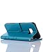 FLYEE Case Compatible with Samsung Galaxy S8 (5.8 inch,Released in 2017),Wallet Case for Women and Girls with Card Holder,Leather Flip case Kickstand for Galaxy S8-Embossed Flowers Blue