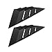Carrfan Rear Window Louvers Car Rear Window Blinds Side Tuyere Louvers Vent for Ford Focus ST RS MK3 Hatchback, Black
