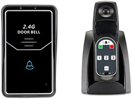 TIVDIO Wireless Intercom System Digital Wireless Intercom Doorbell Wireless Remote Unlock Wireless Digital Voice Intercom for Home and Office Walkie Talkie System for Outdoor Activity