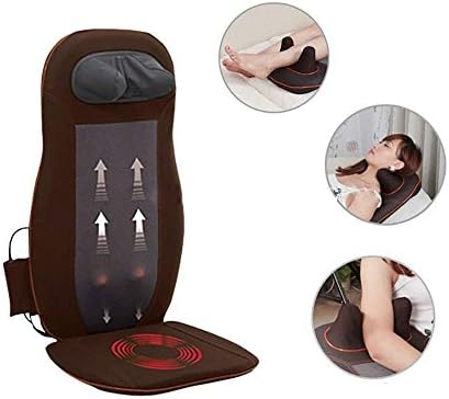 KINGEAR Vibration Massage Seat Cushion with Heat - Neck - Shoulder - Back,Massage, Relax, Sooth and Relieve Thigh, Shoulder and Back