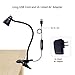 CeSunlight Zoomable Clip on Light, Clamp Reading Light for Dorm Bed Headboard, Dimmable Spotlight with 3 Color Temperature Options, 10 Dimmable Brightness Levels, Adjustable Beam Angle