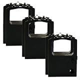 6 Pack Ink Ribbon Replacement for Okidata 320 420 Turbo 52102001 52104001 (6-pk, Black)