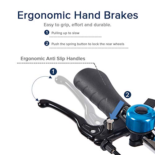 ELENKER Knee Walker Economy Steerable Knee Scooter Ultra Compact