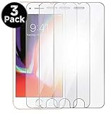 Aduro Screen Protector for iPhone 8/7/6/6s 4.7-inch (NOT Plus), Tempered Glass Shatter Proof Film, 3-Pack