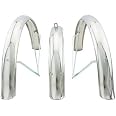 NEW! Bicycle Fender Set 12 Flared Standard Hollow Trike Conversion Kit Chrome e NEW! Bicycle Fender Set 12 Flared Standard Hollow Trike Conversion Kit Chrome e