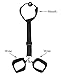 EIF Fei Restraints Adult Costume for Couples with Adjustable Handcuffs,Black