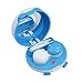 ROSENICE Contact Lenses Cleaner Contact Lens Case Daily Care Portable With Mirror And Tweezer