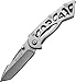 Buck Knives 0869SSS BONES Grey Tactical Folding Knife with Clip- Small Knife