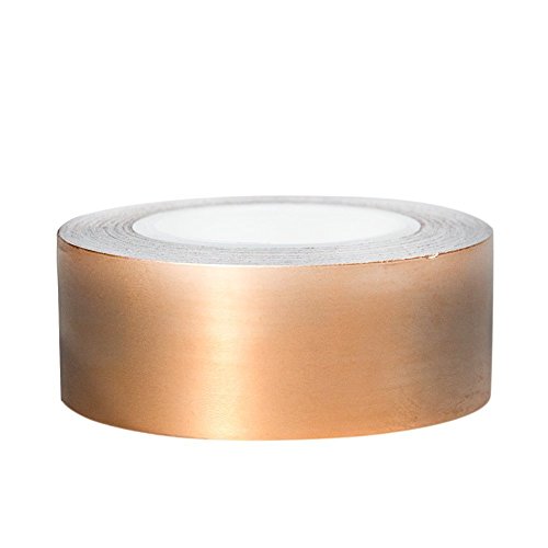 Copper Foil Tape with Conductive Adhesive for Slug Repellent,Electrical Repair 2" X 18 fit yds (50mm x 5.5m)