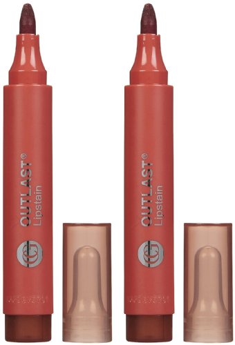 CoverGirl Outlast Lip Stain, 435, Flirty Nude, 2 Pack