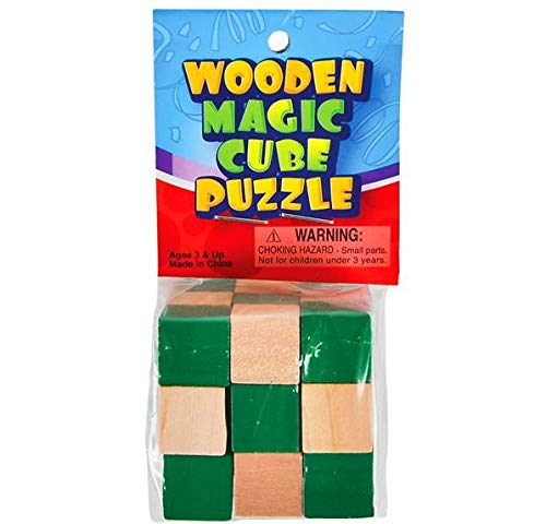 Rhode Island Novelty Wood Magic Cube Puzzle- 2 inches