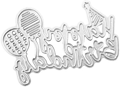 ShapeW Happy Birthday Balloon Metal Cutting Dies Stencil DIY Scrapbooking Album Stamp Paper Card Embossing Crafts Decor