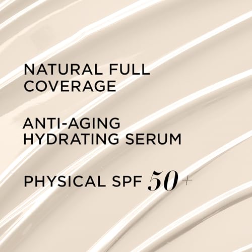 IT Cosmetics CC+ Cream - Natural Full Coverage Foundation With SPF 50+, Color Corrector & Anti-Aging Hydrating Serum, Hyaluronic Acid + Peptides, Lightweight Up To 24H Wear, All Skin Types- 1.08 fl oz