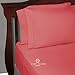 Cosy House Collection Everyday 1500 Series Bed Sheet Set - Ultra Soft & Cool Hotel Bedding - Deep Pocket - Wrinkle, Stain and Fade Resistant - 4 Piece Set (King, Brink Pink)