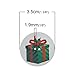 Souarts Round 2 Holes Christmas Wood Buttons Santa Claus Garland Father Gift 35mm Pack of 50pcs