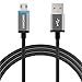 LED Micro USB Cable (6 FT), FosPower [Quick Charge 3.0] Reversible Micro B to Reversible USB A Cable [Extra Long] for Samsung, HTC, Motorola, Nokia, LG, PS4 / Xbox One Controller