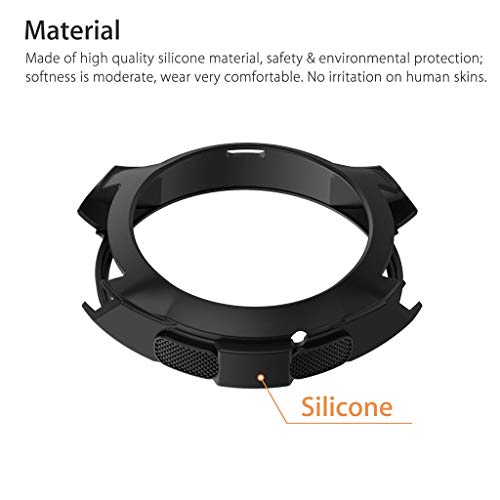 image for Cywulin Silicone Protection Case for Samsung Galaxy Watch 46mm, Soft T