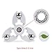Fidget Hand Play Spinner Toys, 2017 Brighting Chrome Steel Ball Counterweight 360 High Speed Decompression Focus Gifts for Children Adults Spin 3-5 Mins (White)