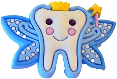 Blue Tooth Fairy Shoe Charm Cake Toppers