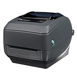 Zebra - GK420t Thermal Transfer Desktop Printer for labels, Receipts, Barcodes, Tags, and Wrist Bands - Print Width of 4 in - USB, Serial, and Parallel Connectivity - GK42-102510-000
