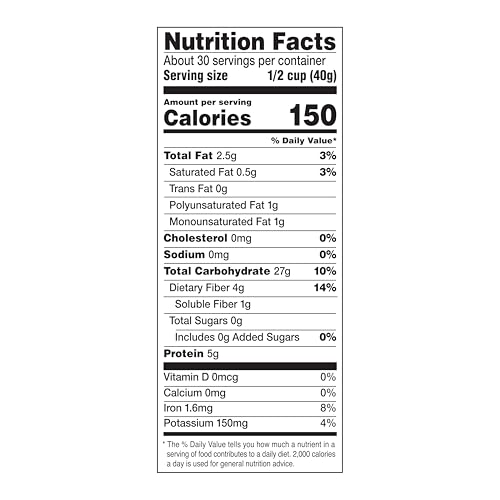 AMAZON SAVER, OLD FASHIONED OATS, 2.6 LB (PREVIOUSLY HAPPY BELLY, PACKAGING MAY VARY)