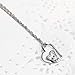 Merdia 925 Sterling Silver Necklace with AAA Cubic Zirconia Heart to Heart Pendant 18