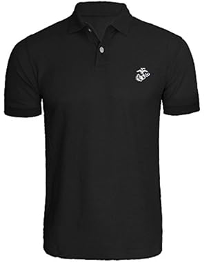 Mens USMC Marines Corps Embroidered Polo Shirts Men Shirts