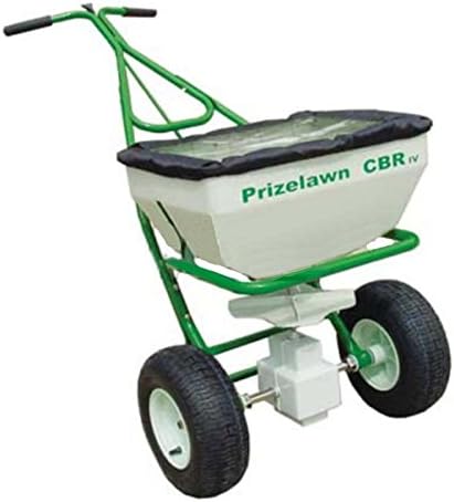PrizeLawn CBR IV Broadcast Walk Behind Powder Coat Fertilizer 70 lbs Spreader