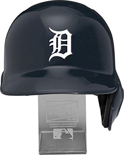 MLB Detroit Tigers Replica Batting Helmet with Engraved Stand, Official Size, Blue