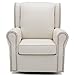 Delta Children Middleton Upholstered Glider Swivel Rocker Chair, Cream