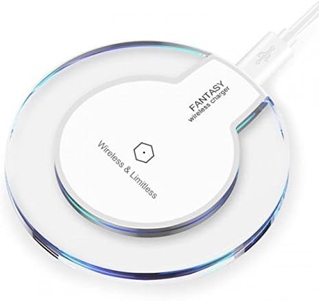 LittleDaisy Ultra-Slim QI Wireless Charger Pad for iphone 6/6 plus/7/7 plus Samsung Galaxy S7/S7 Edge/S6/S6 Edge, LG Optimus Vu2, HTC X9/X8 and All Qi-Enabled Devices (White)