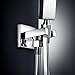 SR SUN RISE Solid Brass Square Handheld Shower Head Bracket Holder Wall Mount,Concealed installation Polished Chrome Finish