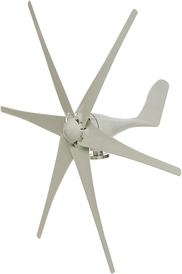 LWQ 5600W Wind Turbine, 12V/24V/48V 6 Nylon Fiber Blade Wind Turbines Generator Horizontal Power Windmill Energy Turbines Charge Fit for Home