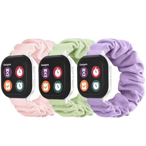 NewJourney Scrunchie Band Compatible with Bark Watch, Soft Cute Elastic Cloth Wristband for Kids