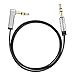 AUX Cable, CableCreation [2-Pack 1.5 FT] Flat 3.5mm Auxiliary Audio Jack to Jack Cable 90 Degree Right Angle Compatible Apple iPhone, iPod, iPad, Samsung,Smartphones & Tablets and Speakers,Black